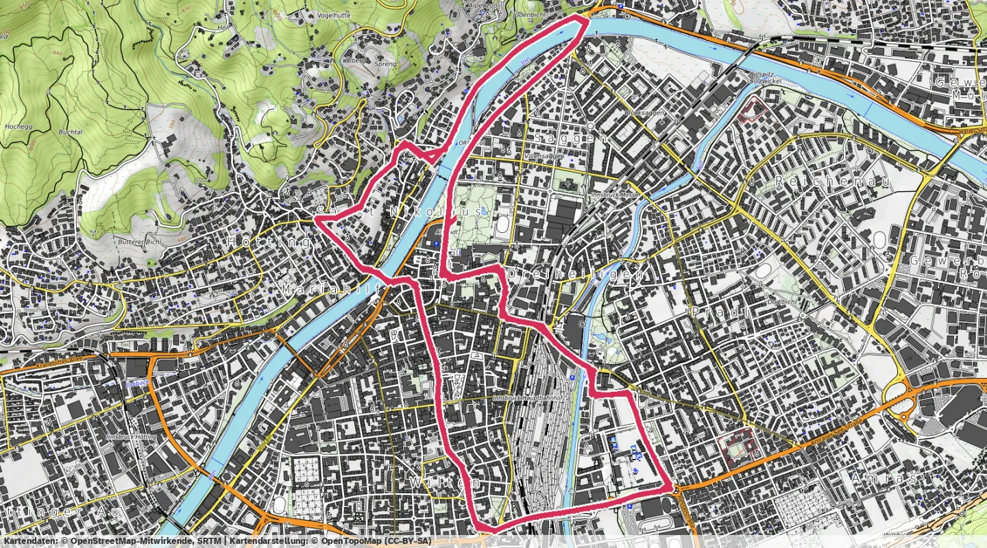 Route map for 🚴‍♂️ ⏰00:35:23 📏18.3km 🛫155m ❤️‍🔥174bpm 🪫169W 🧁353Kcal