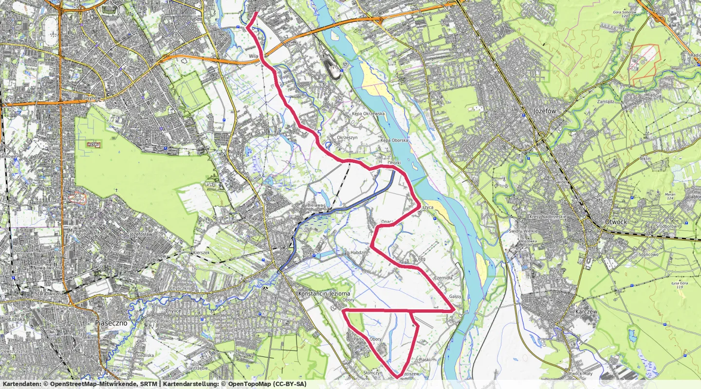 Route map for 🚴‍♂️ ⏰01:10:55 📏40.79km 🛫79m ❤️‍🔥159bpm 🪫193W 🧁785Kcal