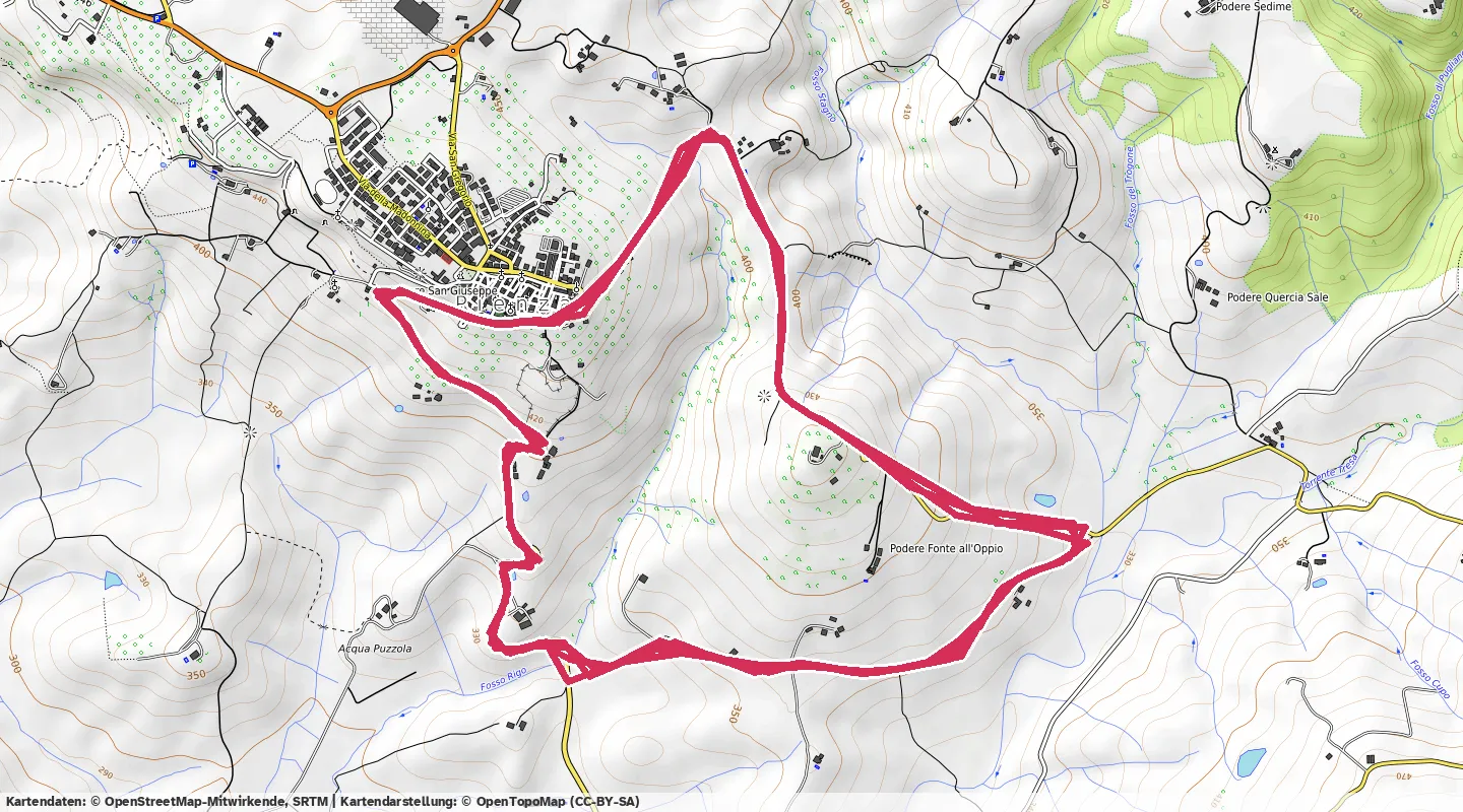 Route map for 🚴‍♂️ ⏰01:09:56 📏30.33km 🛫890m ❤️‍🔥148bpm 🪫220W 🧁1,031Kcal