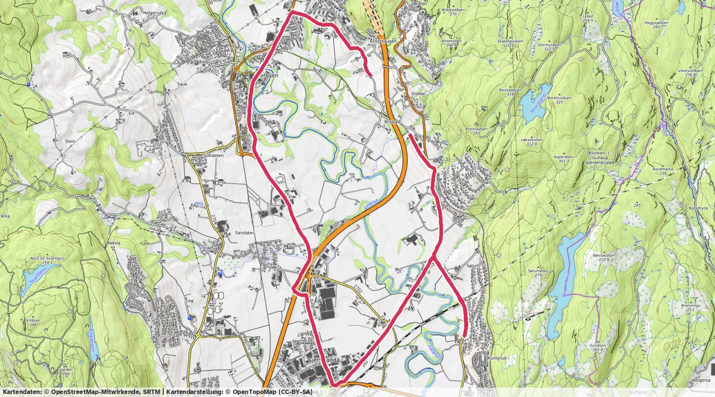 Route map for 🏃‍♂️ ⏰01:00:01 📏12.08km ⏱️4:58/km 🛫83m ❤️‍🔥172bpm 🧁1,072Kcal