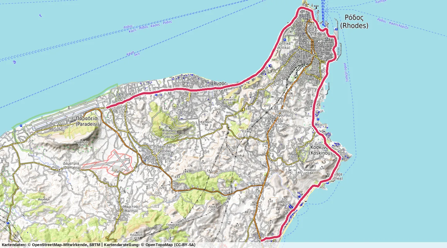 Route map for 🚴‍♂️ ⏰00:57:10 📏28.16km 🛫126m ❤️‍🔥132bpm 🪫140W 🧁460Kcal