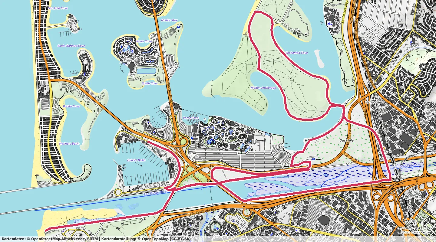 Route map for 🚴‍♂️ ⏰00:34:48 📏17.84km 🛫46m ❤️‍🔥140bpm 🪫165W 🧁342Kcal