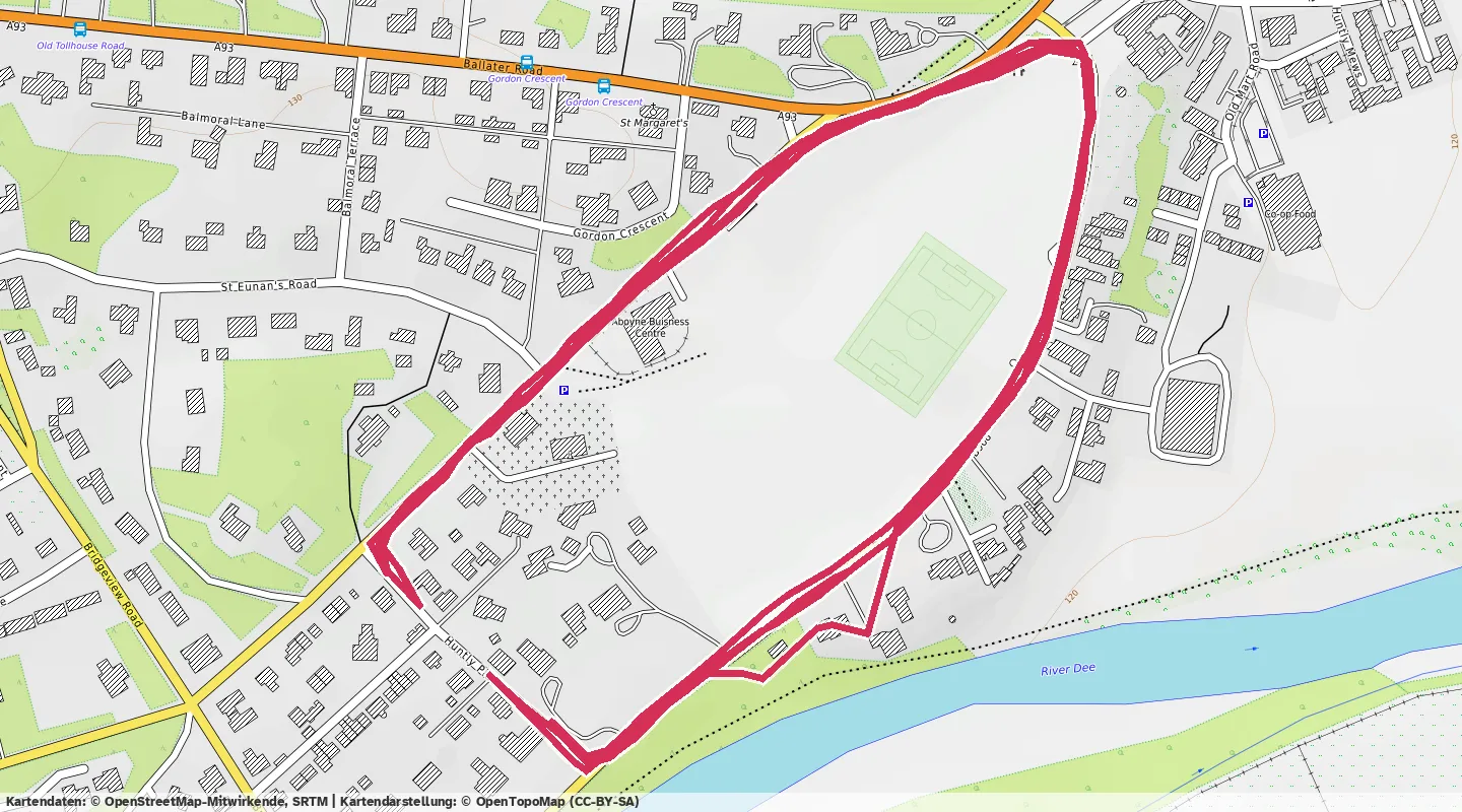 Route map for 🏃‍♂️ ⏰00:24:28 📏5.06km ⏱️4:49/km 🧁517Kcal