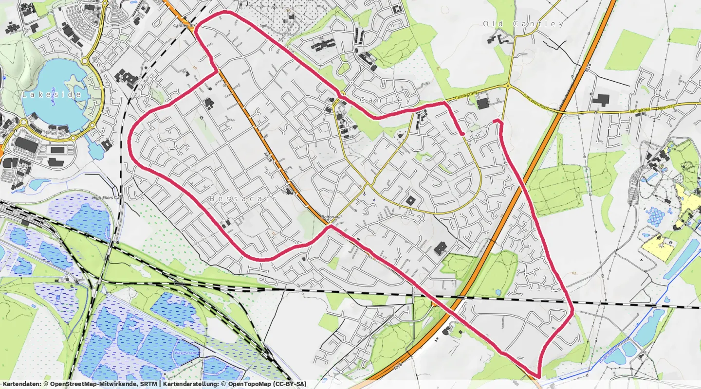 Route map for 🏃‍♂️ ⏰00:55:17 📏9.62km ⏱️5:44/km 🛫91m 🧁971Kcal