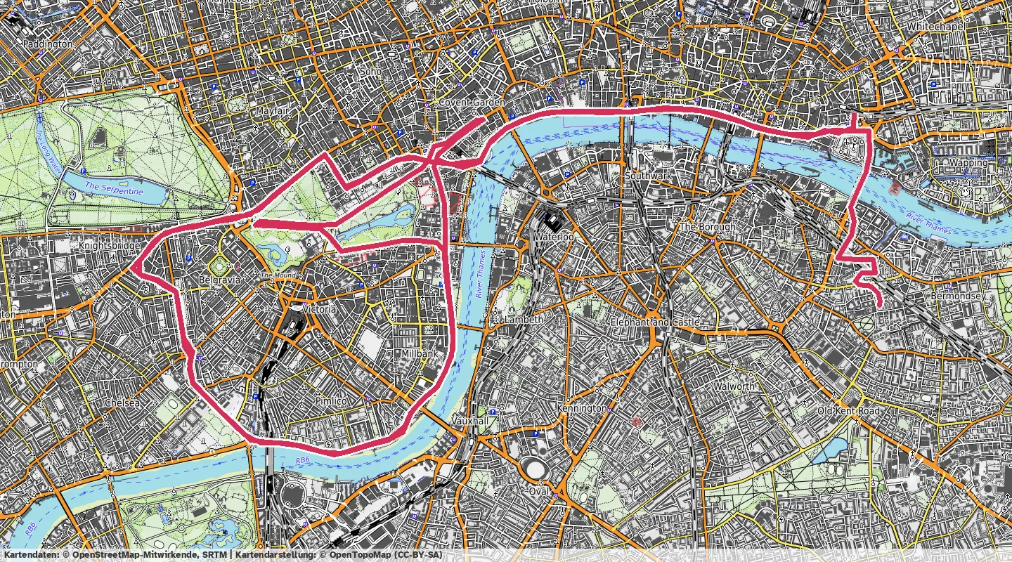 Route map for 🚴‍♂️ ⏰01:00:55 📏32.32km 🛫204m ❤️‍🔥154bpm 🪫137W 🧁494Kcal