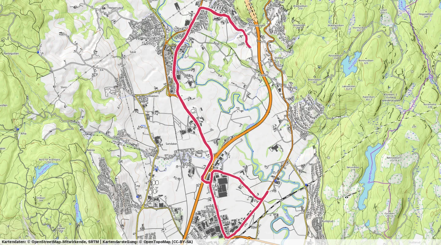 Route map for 🏃‍♂️ ⏰01:19:23 📏14.02km ⏱️5:39/km 🛫83m 🧁1,242Kcal