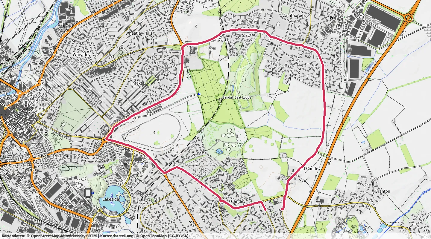 Route map for 🏃‍♂️ ⏰01:10:02 📏12.39km ⏱️5:39/km 🛫81m 🧁1,241Kcal