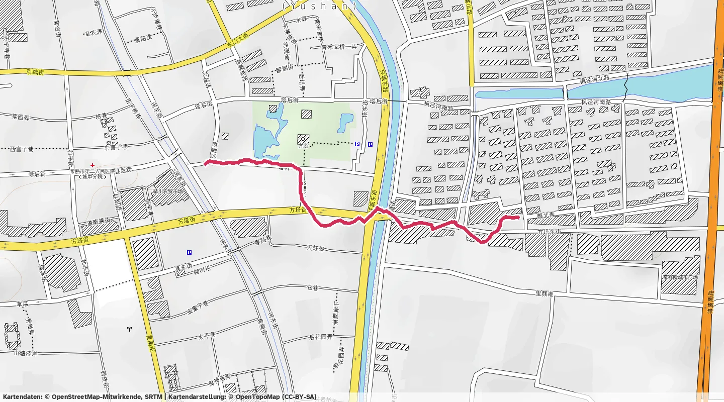Route map for 🏃‍♂️ ⏰00:08:05 📏0.82km ⏱️9:48/km 🛫6m 🧁55Kcal