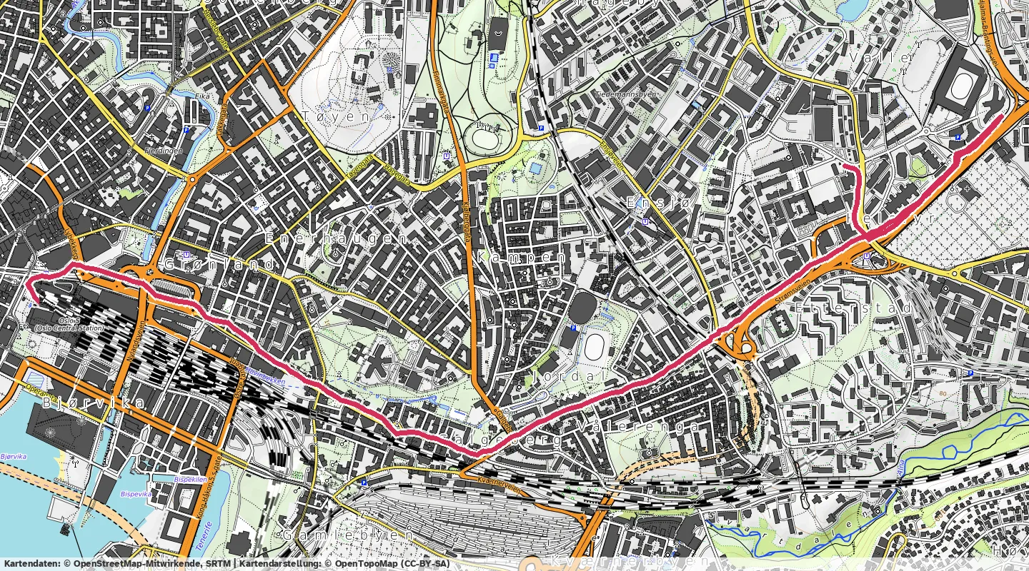 Route map for 🏃‍♂️ ⏰00:24:42 📏4.88km ⏱️5:03/km 🛫105m 🧁464Kcal