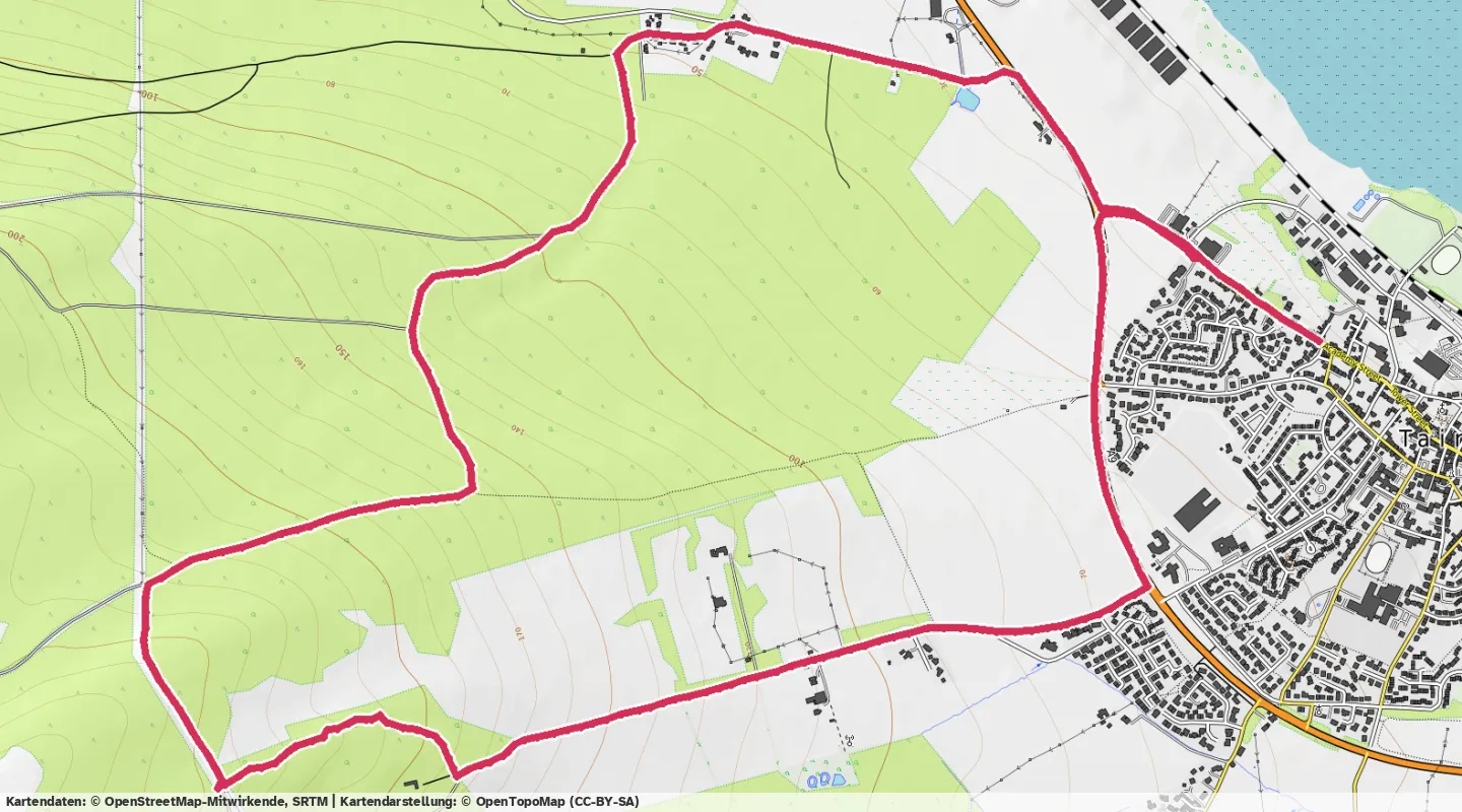 Route map for 🏃‍♂️ ⏰00:57:05 📏9.65km ⏱️5:54/km 🛫241m 🧁1,087Kcal