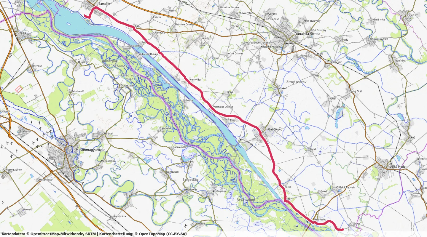 Route map for 🚴‍♂️ ⏰01:26:40 📏45km 🛫132m ❤️‍🔥144bpm 🪫160W 🧁795Kcal