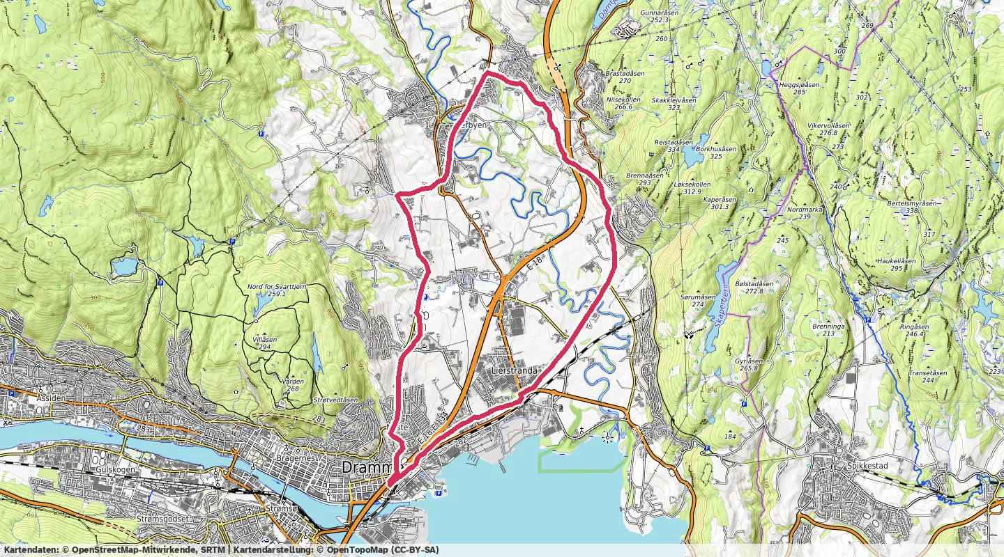 Route map for 🏃‍♂️ ⏰01:19:42 📏15.03km ⏱️5:18/km 🛫178m 🧁1,345Kcal