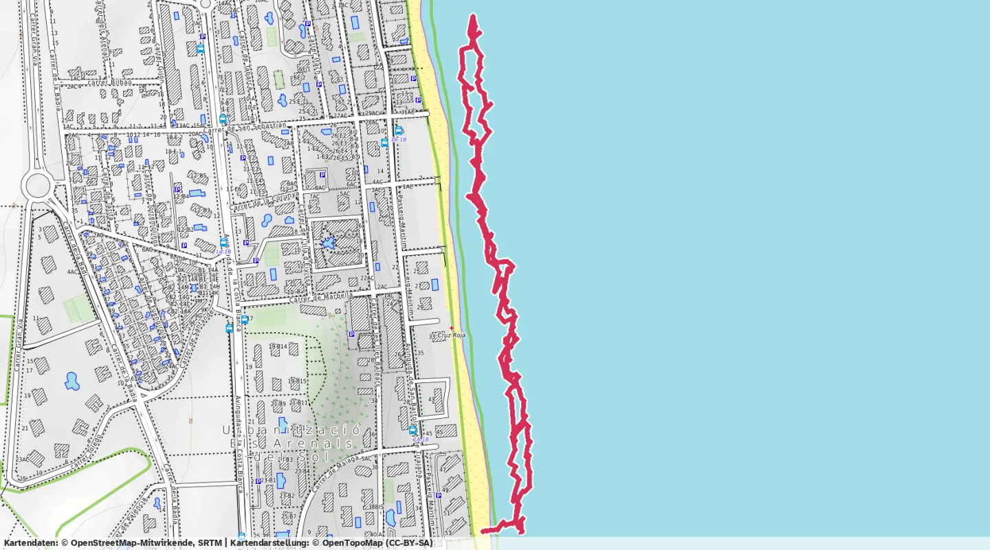 Route map for 🏊‍♂️ ⏰00:41:48 📏1.68km