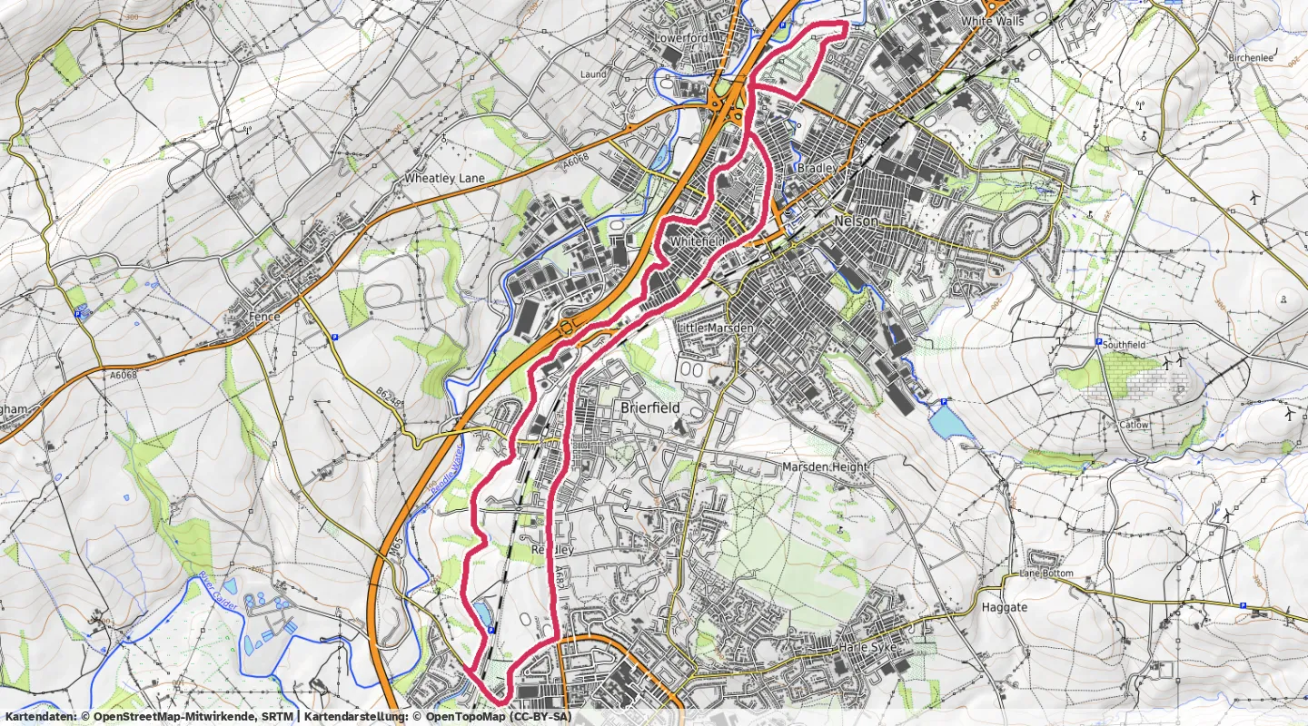 Route map for 🏃‍♂️ ⏰01:16:16 📏12.6km ⏱️6:03/km 🛫30m ❤️‍🔥185bpm 🧁1,924Kcal