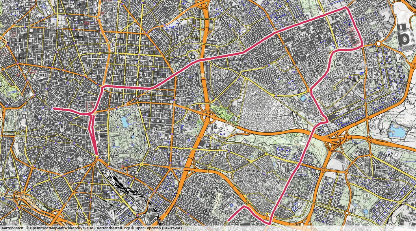 Route map for 🚴‍♂️ ⏰00:39:10 📏20.34km 🛫213m ❤️‍🔥160bpm 🪫188W 🧁422Kcal