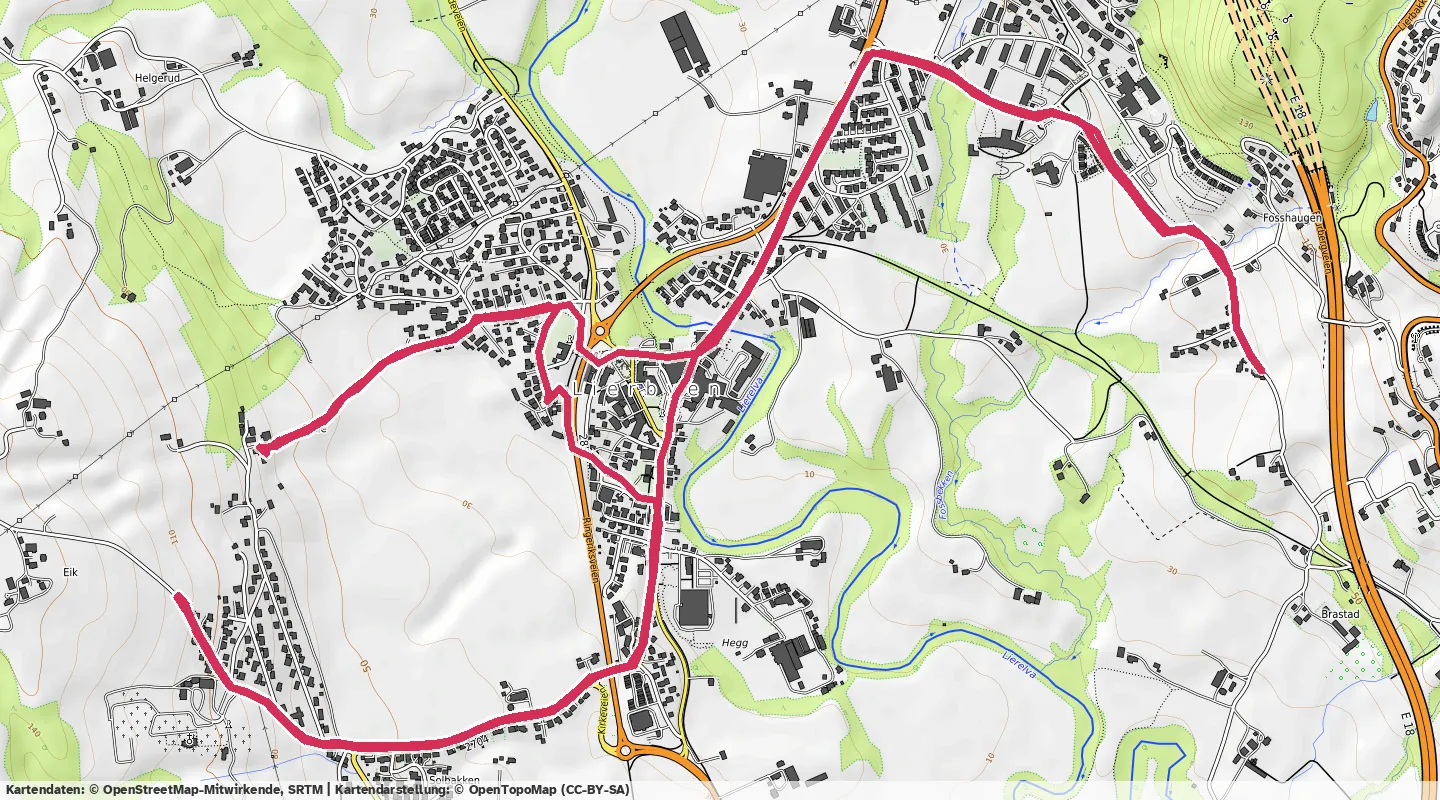 Route map for 🏃‍♂️ ⏰01:06:00 📏11.35km ⏱️5:48/km 🛫203m 🧁1,031Kcal