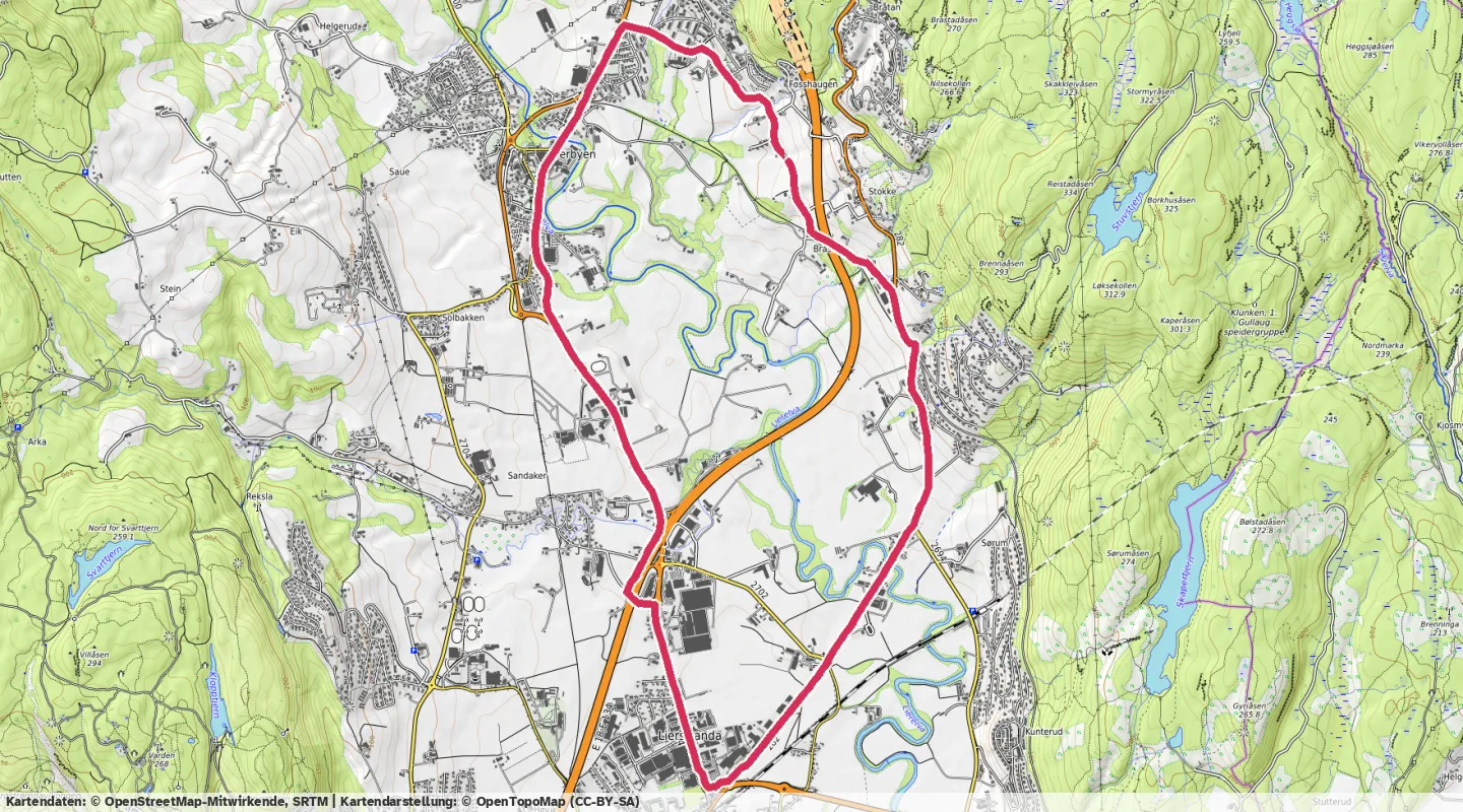 Route map for 🏃‍♂️ ⏰00:56:24 📏10.82km ⏱️5:12/km 🛫109m 🧁967Kcal