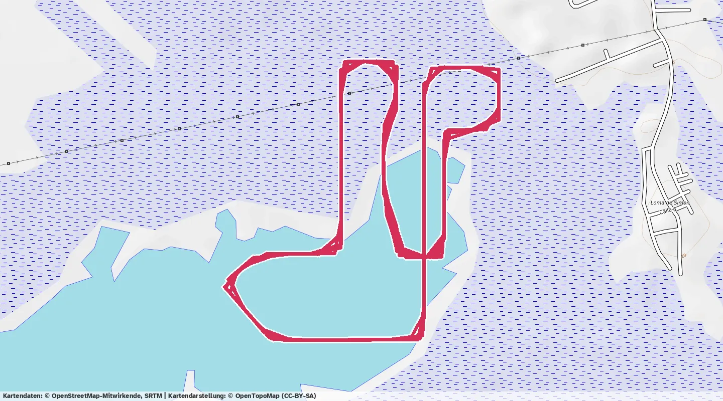 Route map for 🚴‍♂️ ⏰01:01:50 📏33.6km 🛫59m ❤️‍🔥164bpm 🪫199W 🧁740Kcal