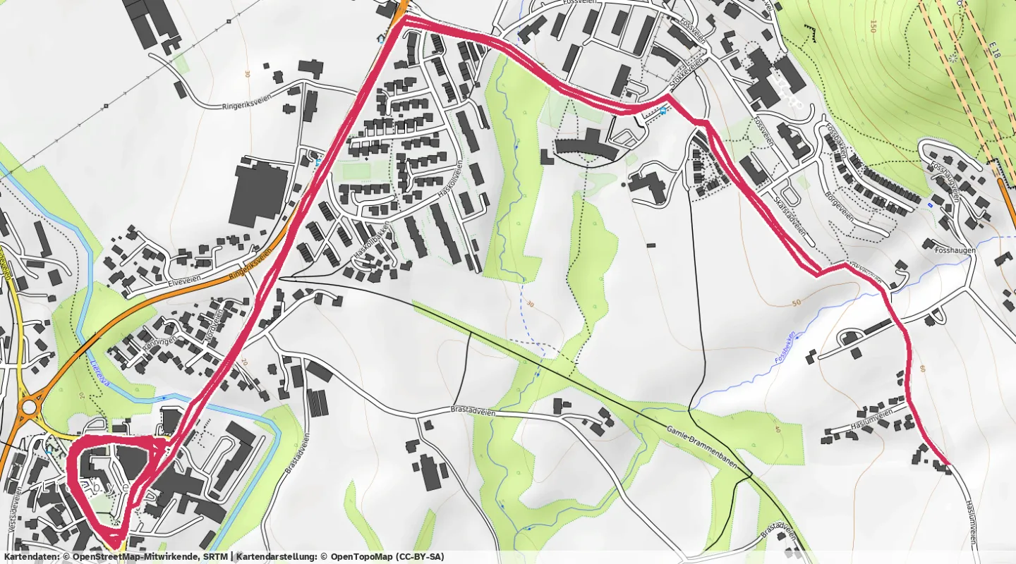 Route map for 🏃‍♂️ ⏰00:40:04 📏7.51km ⏱️5:20/km 🛫41m 🧁665Kcal