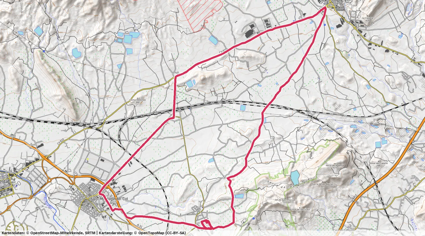 Route map for 🚴‍♂️ ⏰00:56:54 📏25.89km 🛫194m 🪫141W 🧁538Kcal