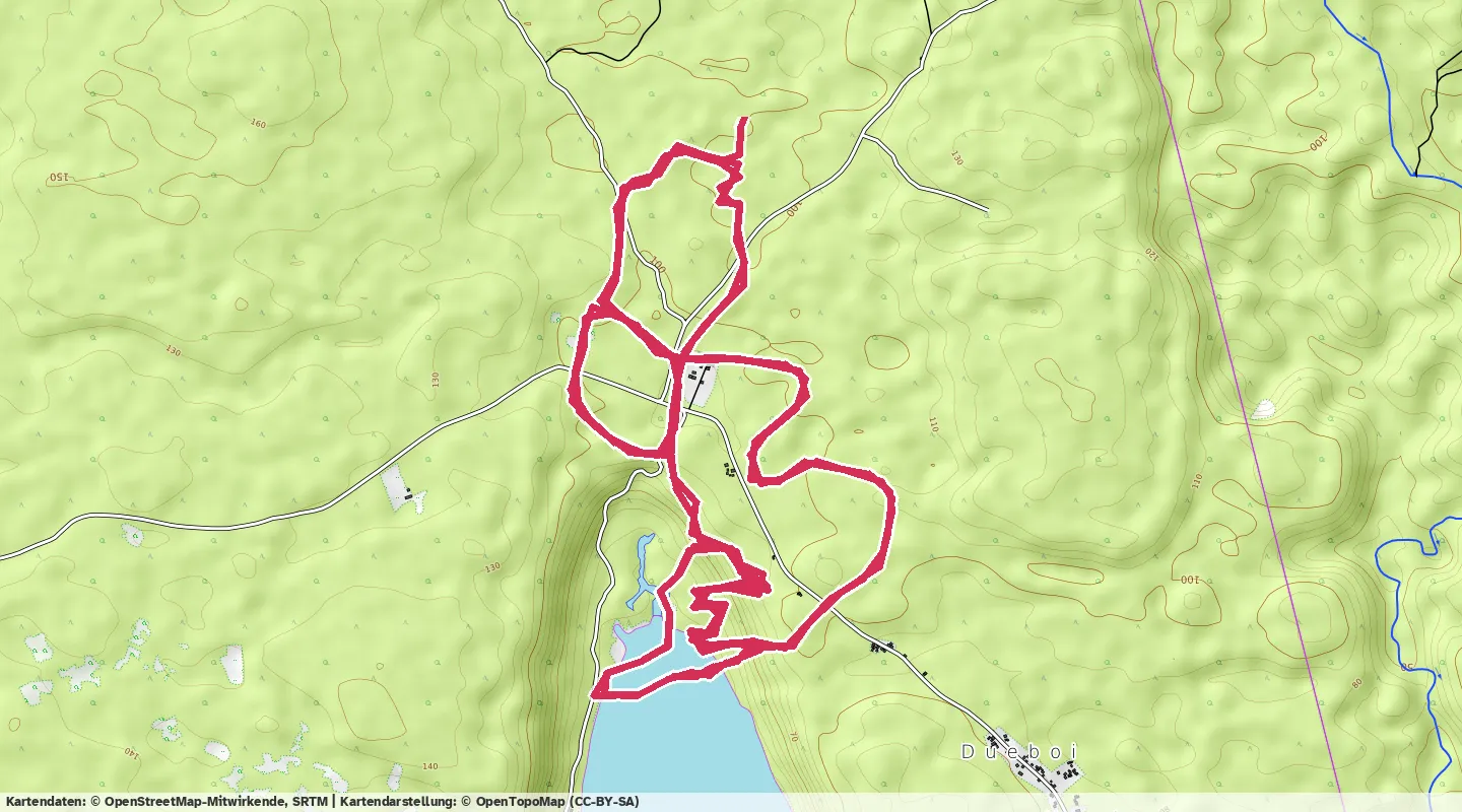 Route map for 🚴‍♂️ ⏰01:00:40 📏33.01km 🛫160m 🪫141W 🧁518Kcal