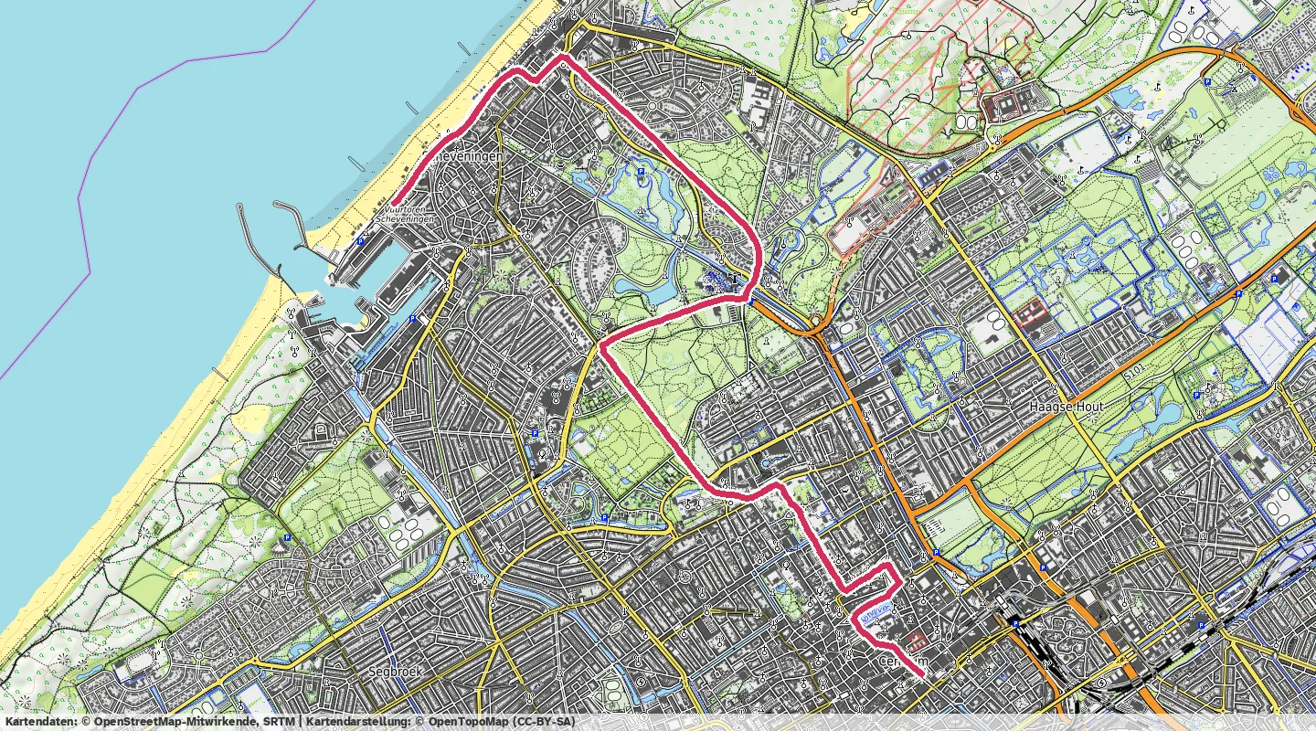 Route map for 🚴‍♂️ ⏰00:18:14 📏8.57km 🛫27m 🪫134W 🧁140Kcal