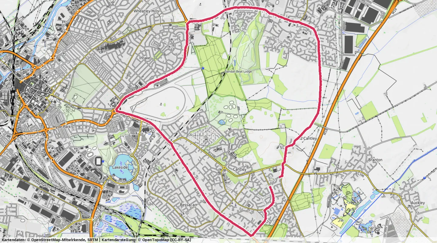 Route map for 🏃‍♂️ ⏰01:20:26 📏13.77km ⏱️5:50/km 🛫59m 🧁1,372Kcal