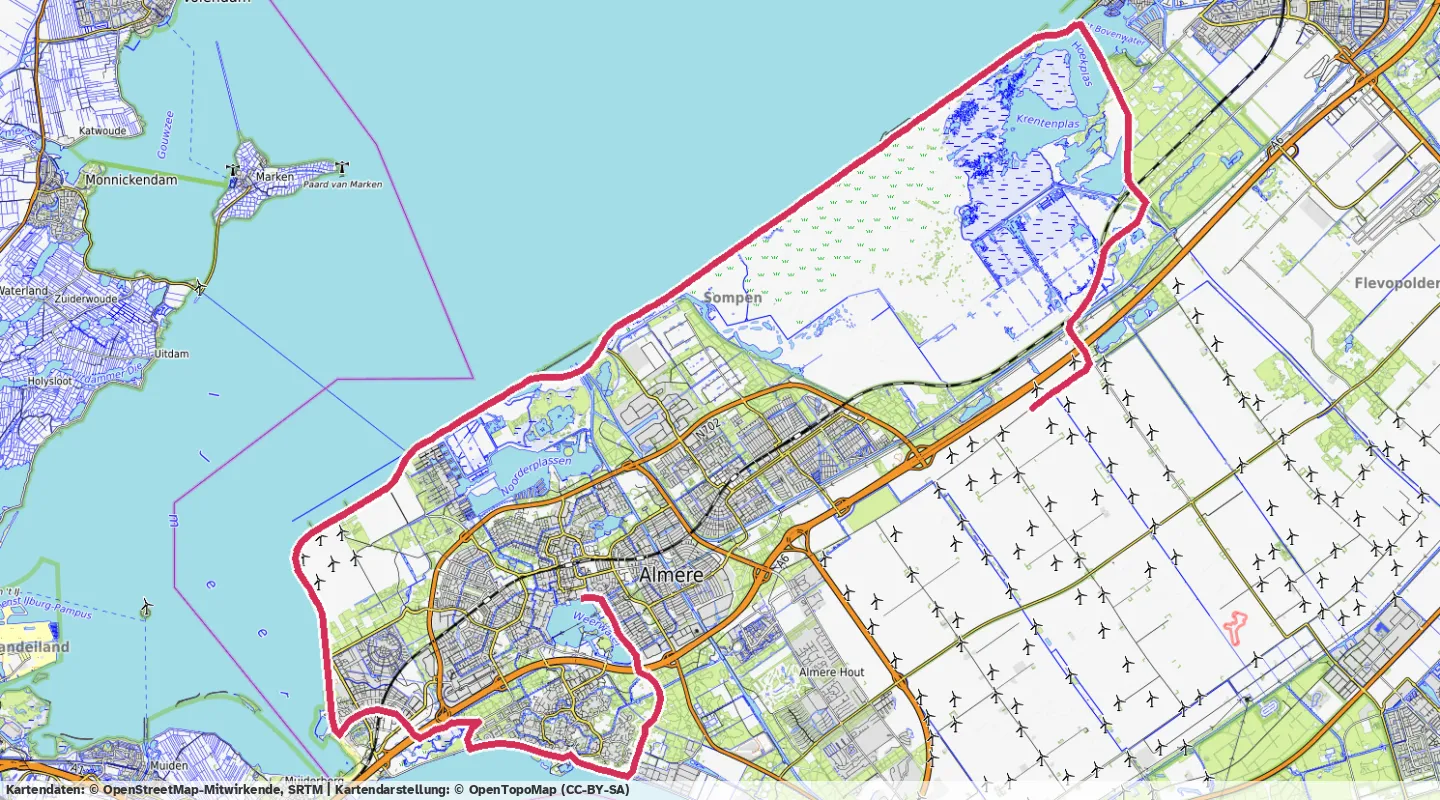 Route map for 🚴‍♂️ ⏰01:31:42 📏54.2km 🛫61m ❤️‍🔥146bpm 🪫164W 🧁863Kcal