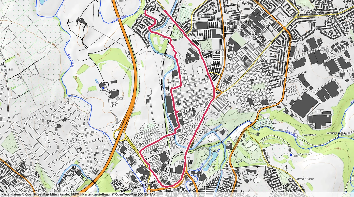 Route map for 🚶‍♂️‍➡️ ⏰01:08:04 📏5.83km 🛫71m ❤️‍🔥134bpm 🧁832Kcal