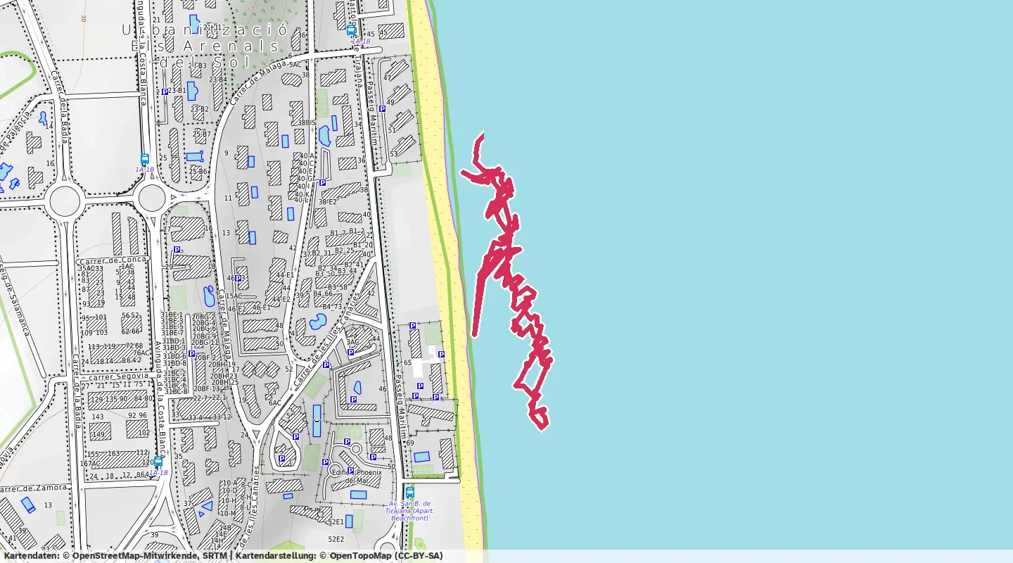 Route map for 🏊‍♂️ ⏰00:19:58 📏0.76km