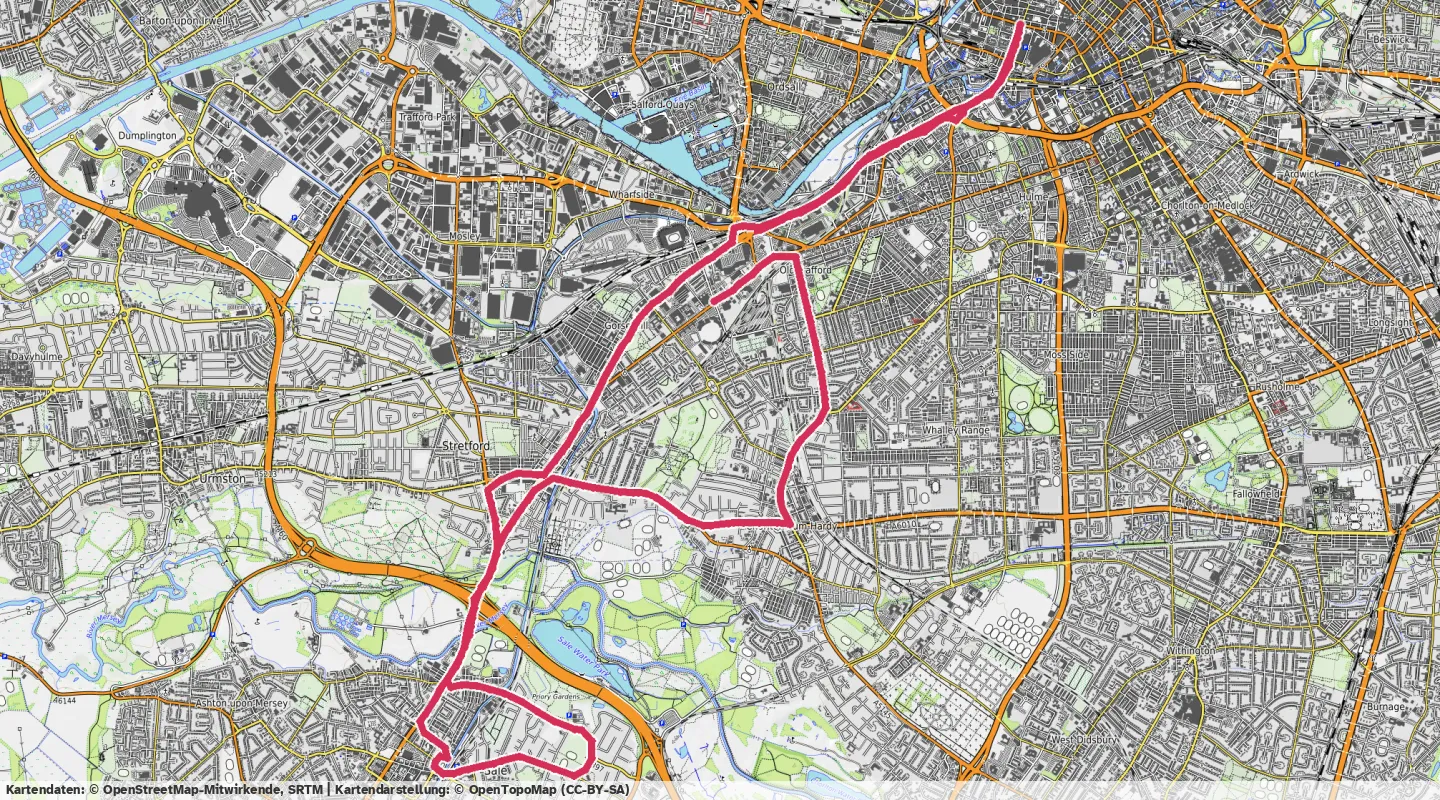 Route map for 🏃‍♂️ ⏰03:22:27 📏21.97km ⏱️9:13/km 🛫122m ❤️‍🔥127bpm 🧁1,828Kcal