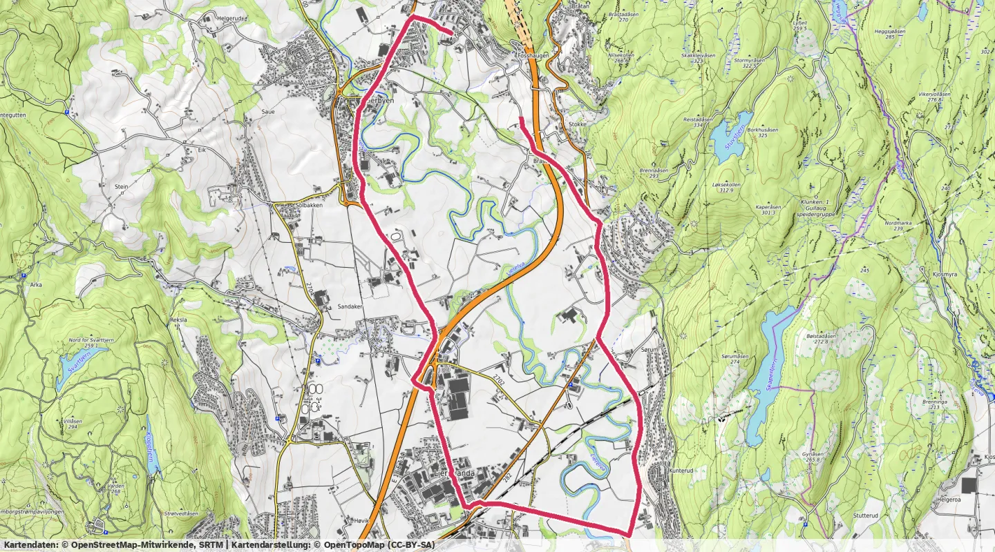 Route map for 🏃‍♂️ ⏰01:00:00 📏11.23km ⏱️5:20/km 🛫54m 🧁992Kcal