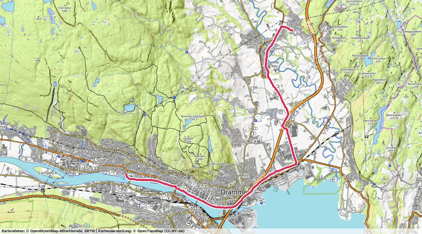 Route map for 🏃‍♂️ ⏰01:07:52 📏12.01km ⏱️5:39/km 🛫90m 🧁1,085Kcal