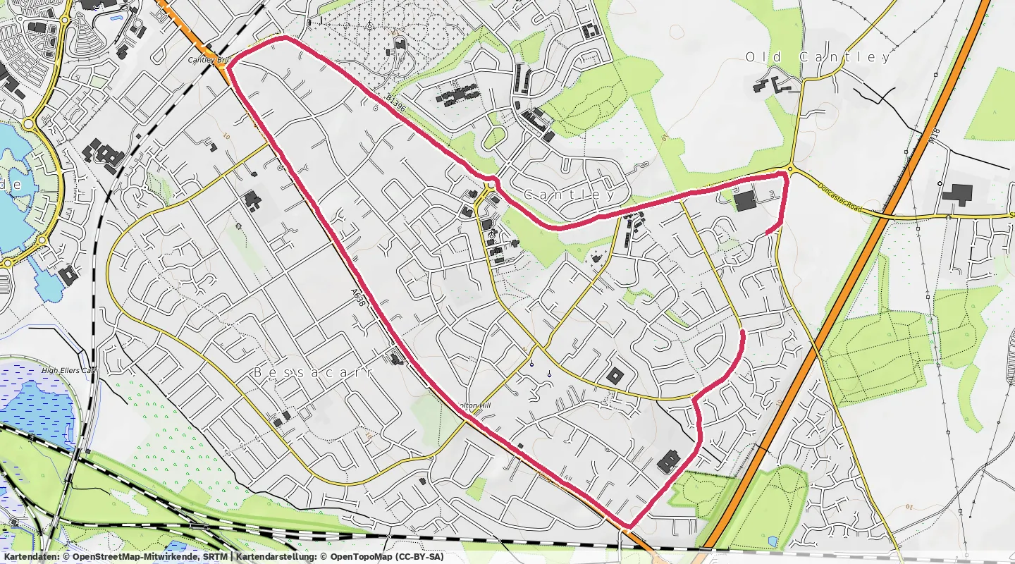 Route map for 🏃‍♂️ ⏰00:39:57 📏6.39km ⏱️6:15/km 🛫44m 🧁640Kcal