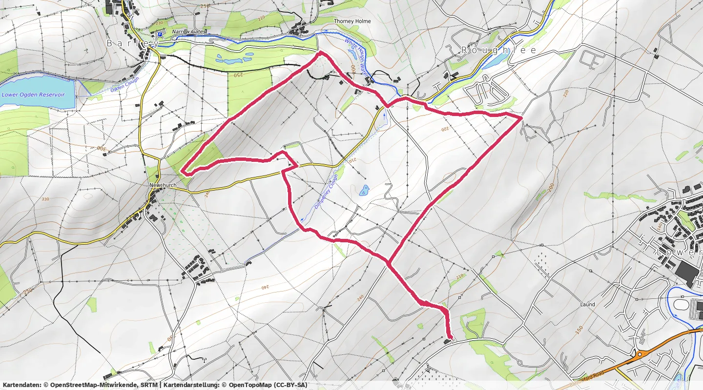 Route map for 🚶‍♂️‍➡️ ⏰01:39:00 📏6.83km ❤️‍🔥115bpm 🧁960Kcal