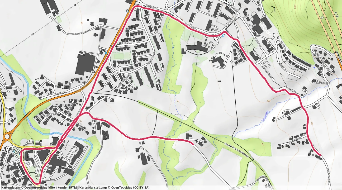 Route map for 🏃‍♂️ ⏰00:20:29 📏3.66km ⏱️5:36/km 🛫20m 🧁315Kcal