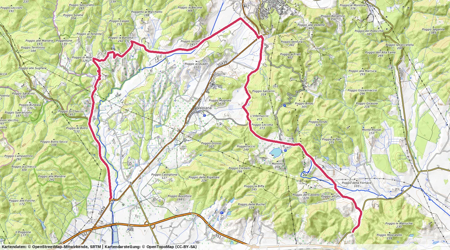Route map for 🚴‍♂️ ⏰01:05:10 📏29.59km 🛫427m ❤️‍🔥160bpm 🪫225W 🧁969Kcal