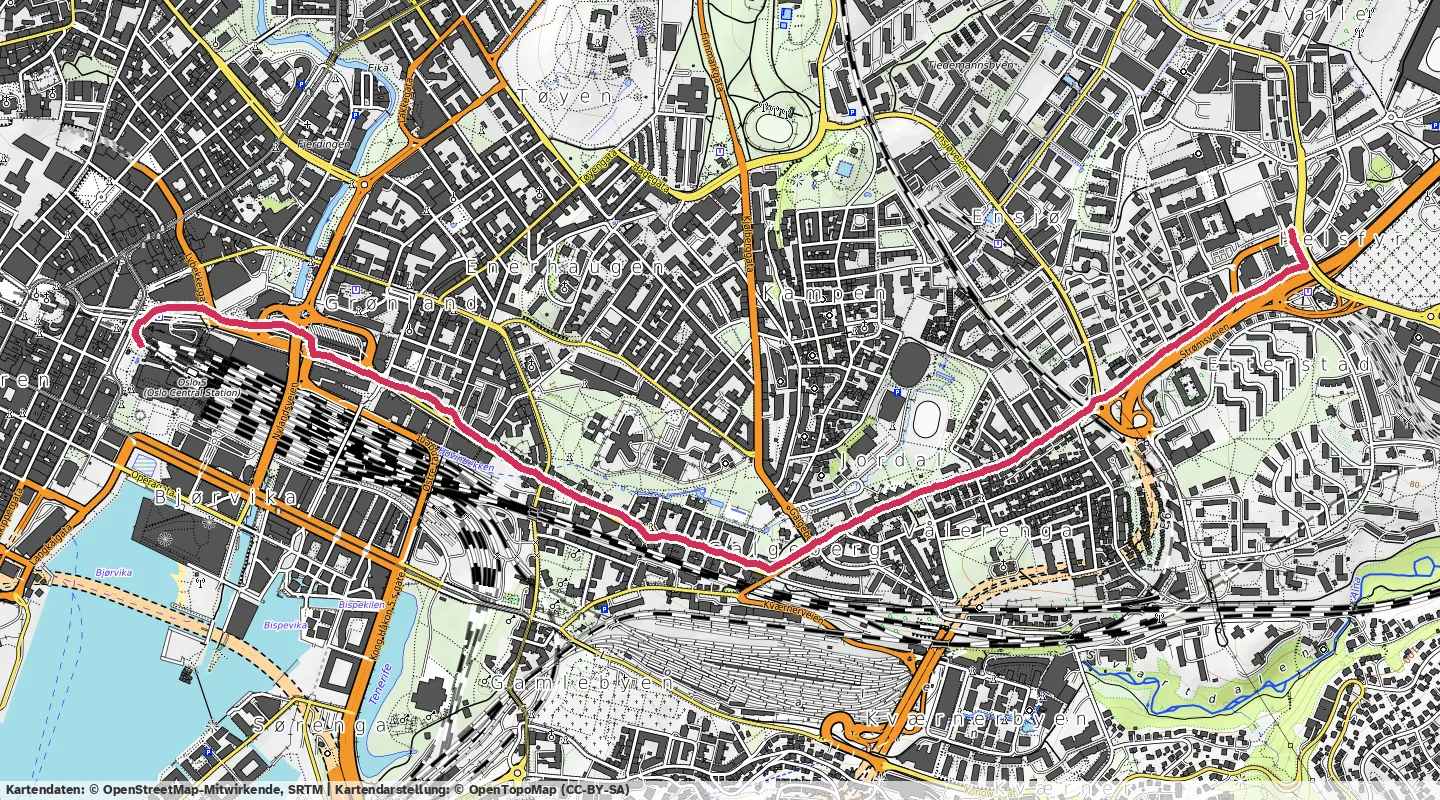 Route map for 🏃‍♂️ ⏰00:20:04 📏3.39km ⏱️5:55/km 🛫79m 🧁330Kcal