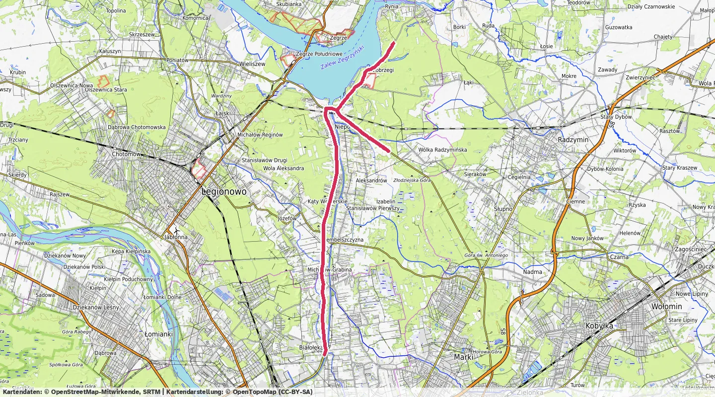 Route map for 🚴‍♂️ ⏰00:34:44 📏22.9km 🛫61m ❤️‍🔥159bpm 🪫237W 🧁543Kcal