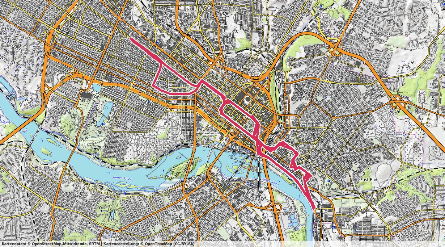 Route map for 🚴‍♂️ ⏰01:26:05 📏42.5km 🛫550m ❤️‍🔥170bpm 🪫186W 🧁985Kcal