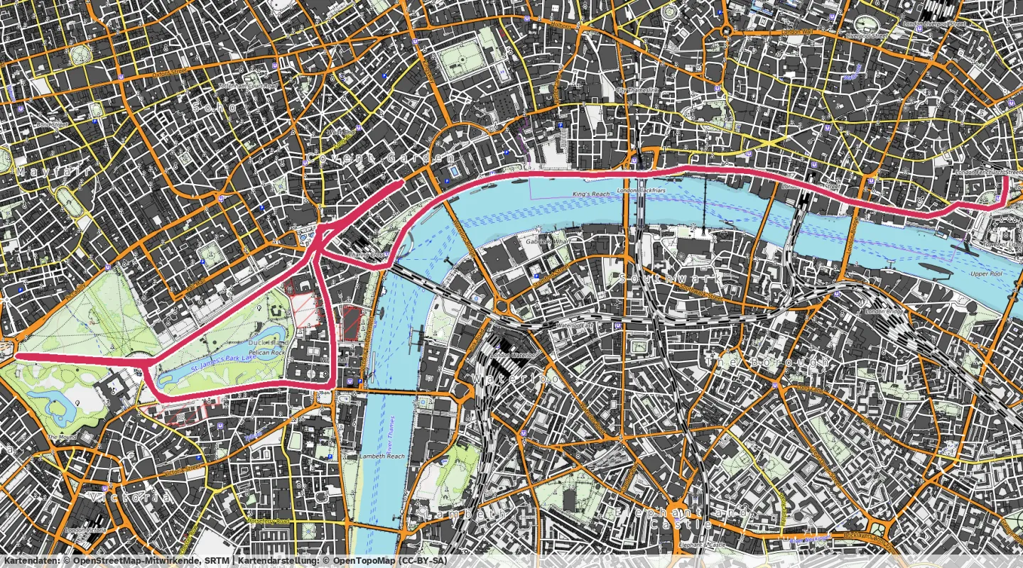 Route map for 🚴‍♂️ ⏰00:30:24 📏17.19km 🛫66m ❤️‍🔥176bpm 🪫172W 🧁350Kcal