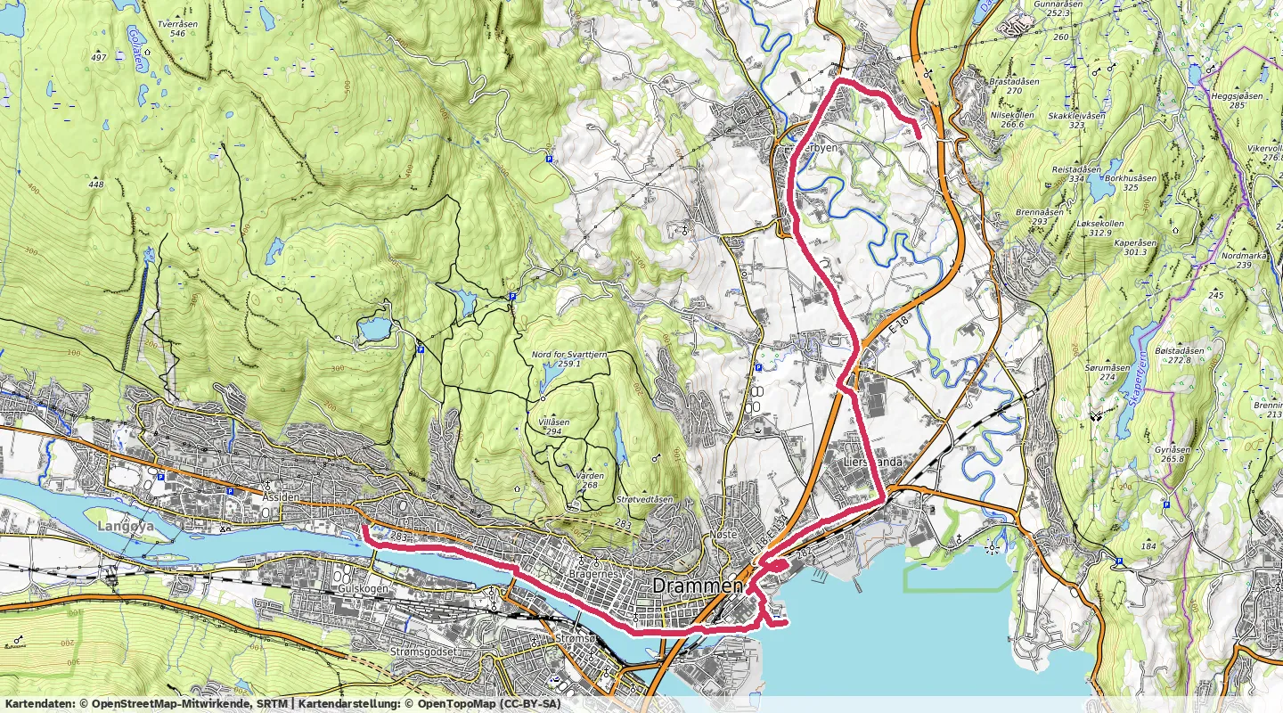 Route map for 🏃‍♂️ ⏰01:20:51 📏15.04km ⏱️5:22/km 🛫122m 🧁1,365Kcal
