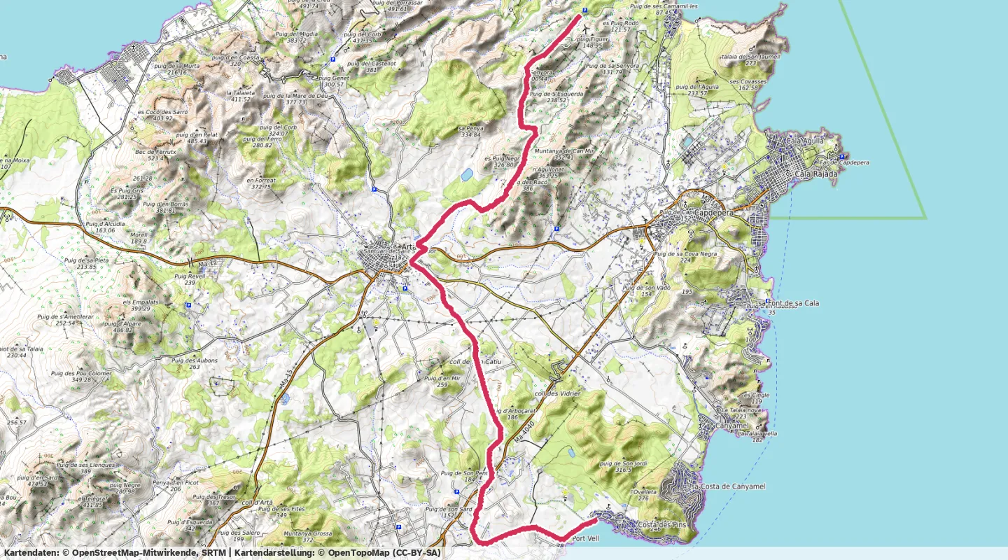 Route map for 🚴‍♂️ ⏰00:50:05 📏19.85km 🛫366m ❤️‍🔥152bpm 🪫166W 🧁477Kcal