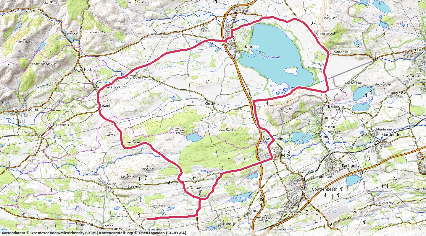 Route map for 🚴‍♂️ ⏰02:30:07 📏63.31km 🛫457m 🪫124W 🧁1,246Kcal