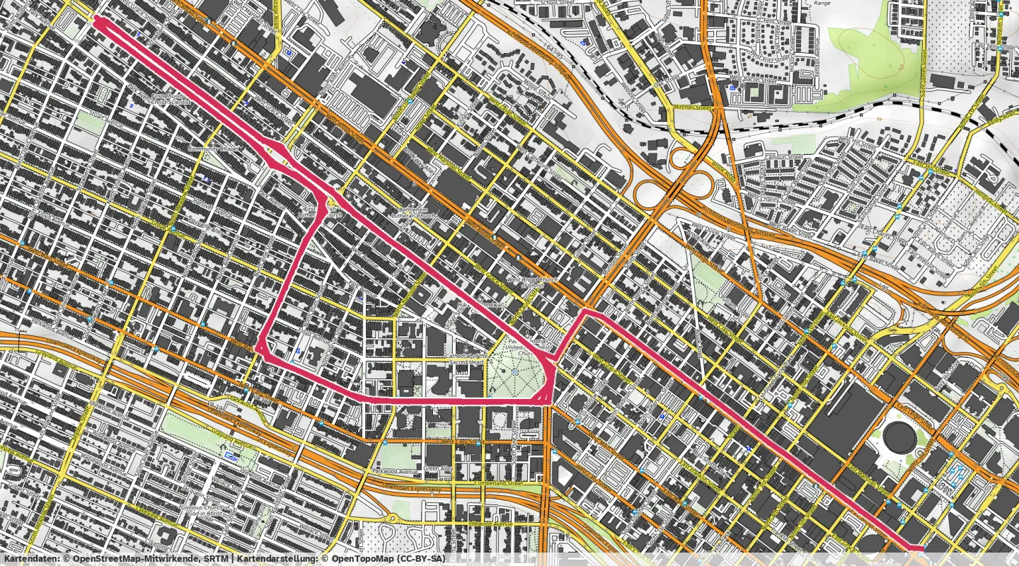 Route map for 🚴‍♂️ ⏰00:37:06 📏19.53km 🛫48m ❤️‍🔥137bpm 🪫140W 🧁306Kcal