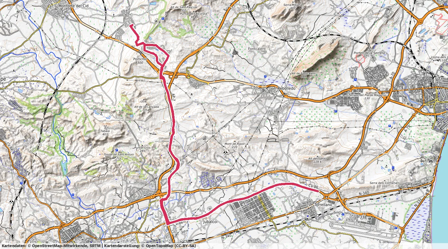 Route map for 🚴‍♂️ ⏰01:43:48 📏39.83km 🛫322m 🪫114W 🧁789Kcal