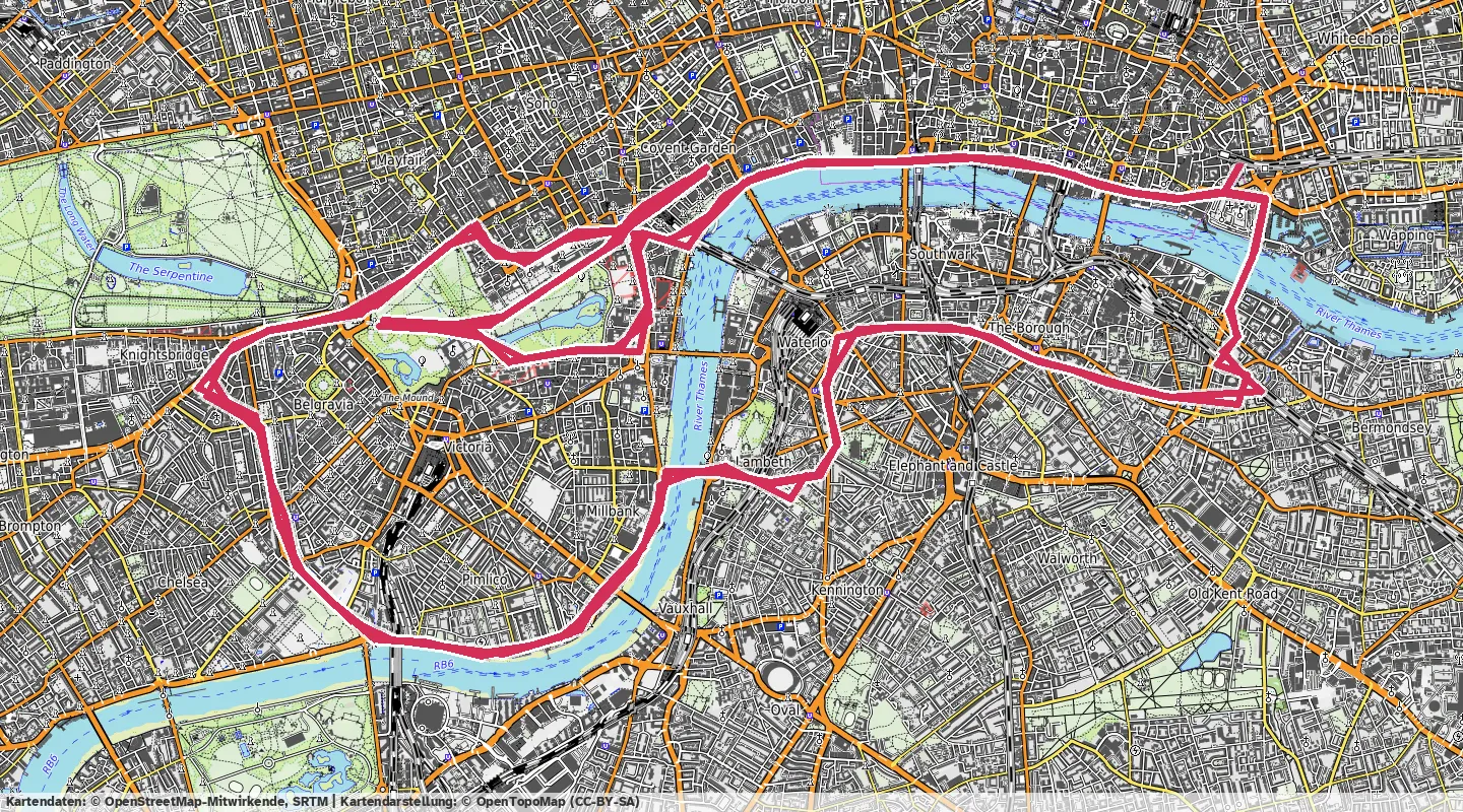 Route map for 🚴‍♂️ ⏰02:10:00 📏65.28km 🛫428m ❤️‍🔥135bpm 🪫137W 🧁1041Kcal