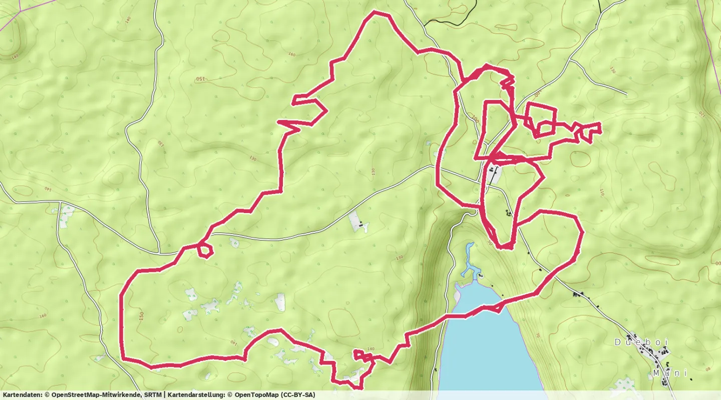 Route map for 🚴‍♂️ ⏰00:55:54 📏34.22km 🛫260m ❤️‍🔥171bpm 🪫205W 🧁709Kcal