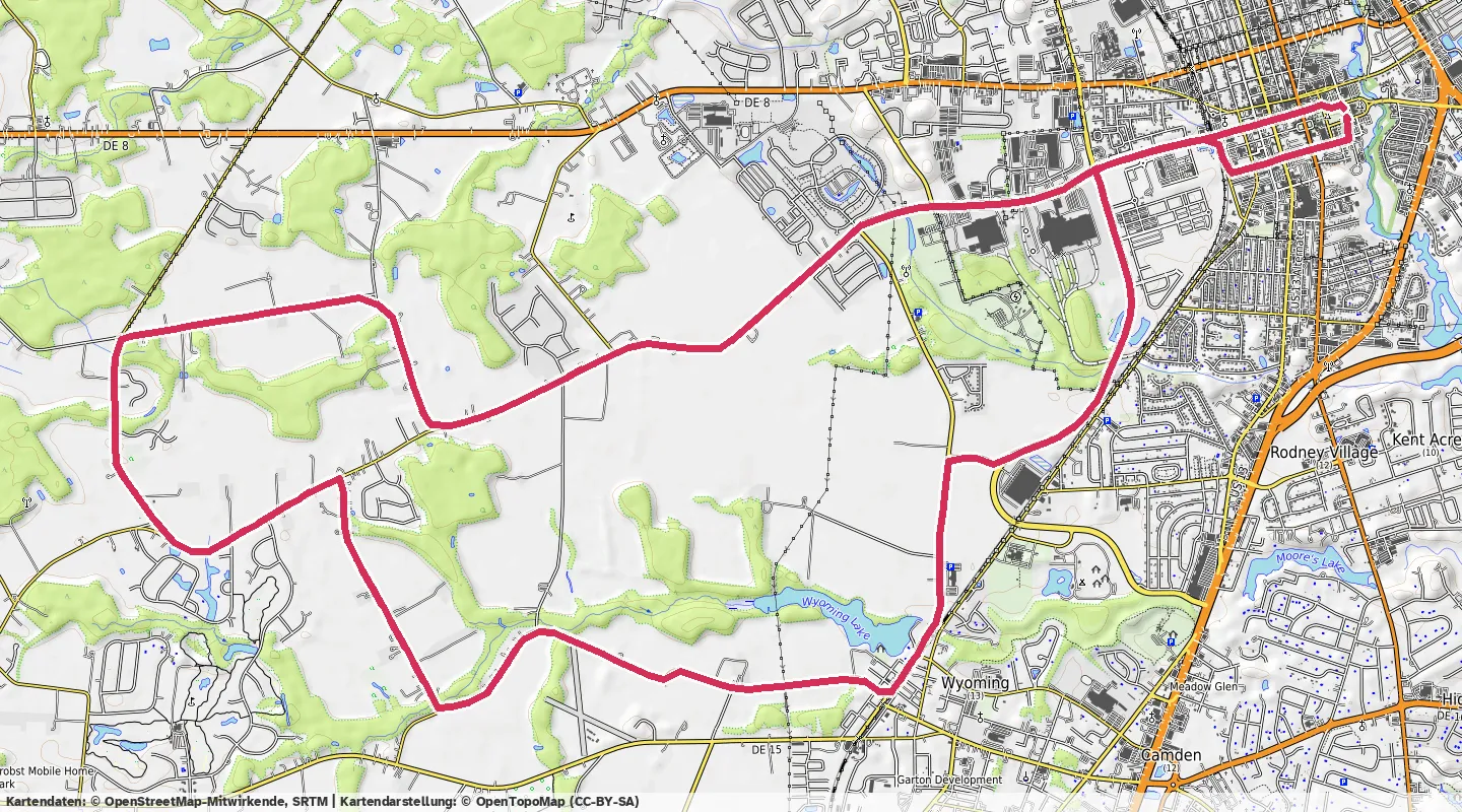 Route map for 🚴‍♂️ ⏰00:51:48 📏26.47km 🛫54m ❤️‍🔥167bpm 🪫194W 🧁648Kcal