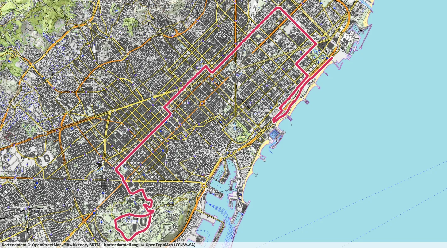 Route map for 🚴‍♂️ ⏰00:42:13 📏19.78km 🛫188m ❤️‍🔥154bpm 🪫196W 🧁454Kcal